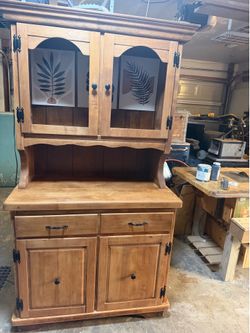 Solid oak hutch