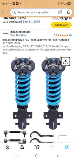 Ford mustang gt coilovers