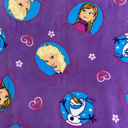 Disney Frozen Anna And Elsa Toddler Fleece Throw Blanket!  