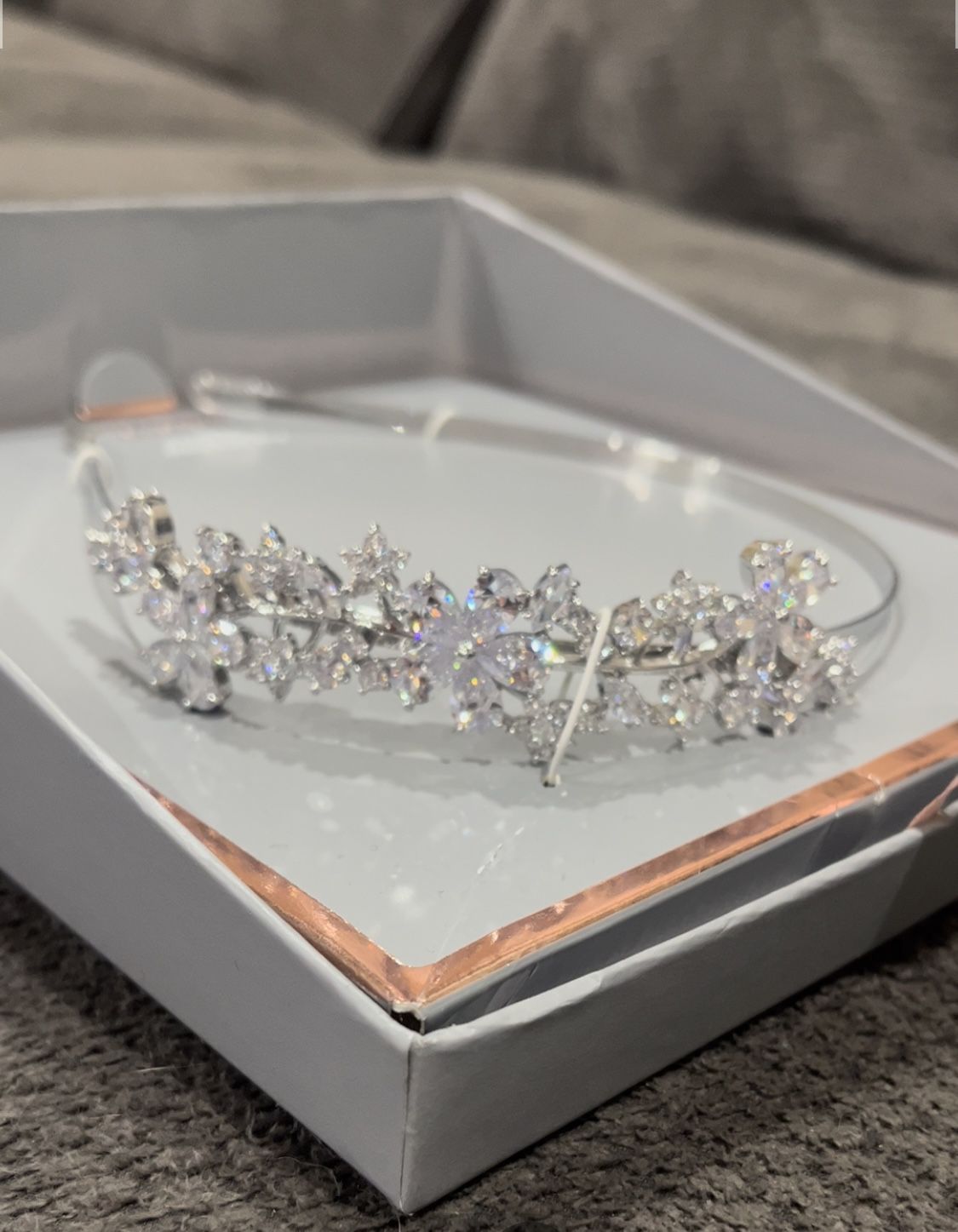 Tiara Headband With Cubic Zirconia 