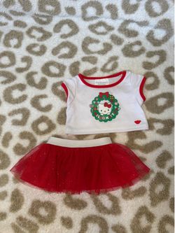 Hello Kitty plushie with Christmas dress