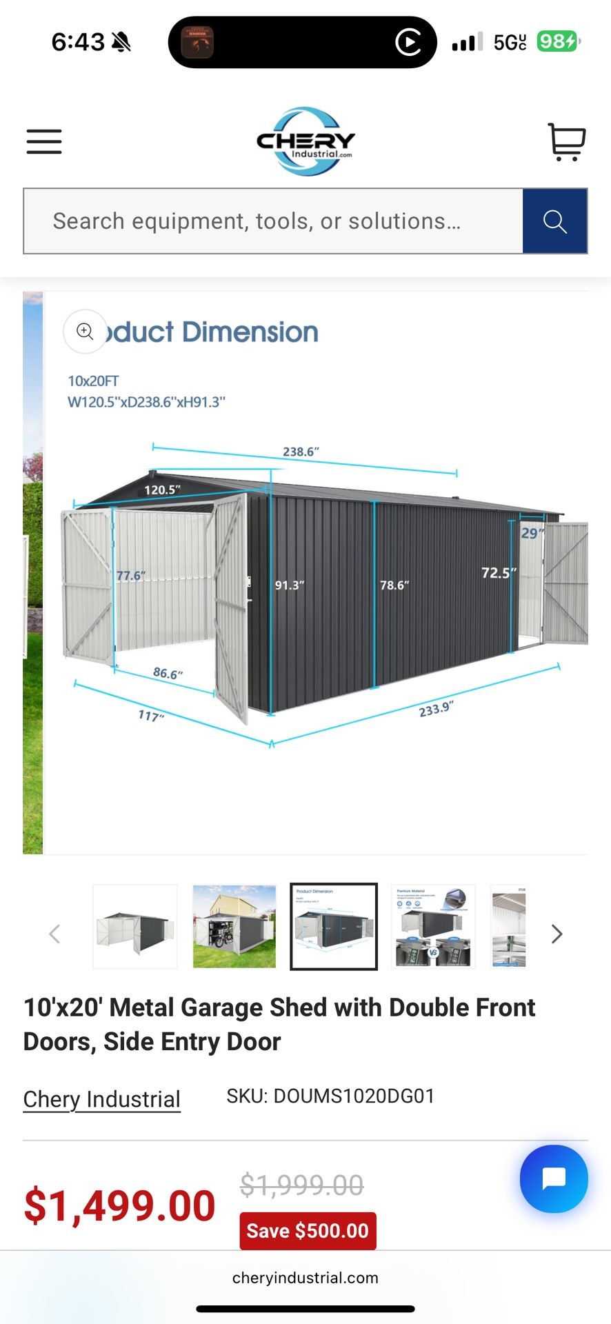 10x20 shed