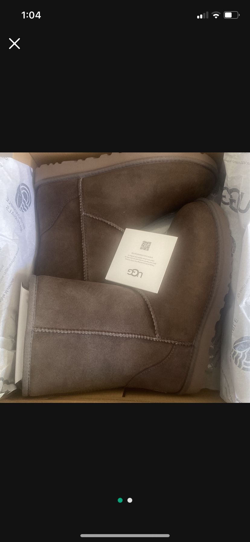 Gray Ugg Boots Short II NIB