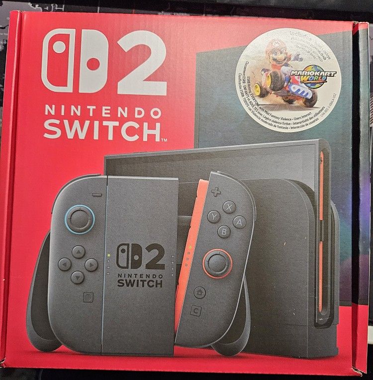 Nintendo Switch 2 MARIO CART BUNDLE Sealed Box