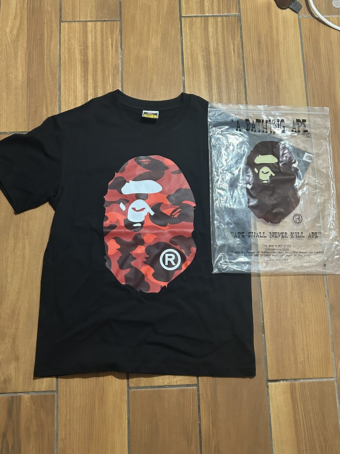 Bape camo ape tee