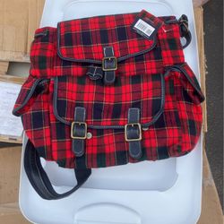 Flannel Backpack/Purse