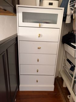Taller narrow dresser