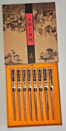 Chinese long chopsticks, set of 8
length: 24cm
bought it brand new and have never used it.
OBO $$$