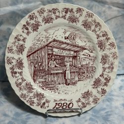 Knotts Berry Farm 1980 Collectible Plate No. 1 Made in England