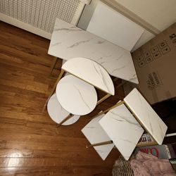 “Marble” Coffee Table Set