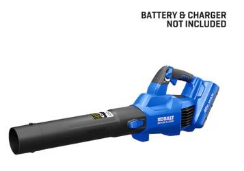 A000240A Kobalt Gen4 40-volt 520-CFM 120-MPH Battery Handheld Leaf Blower 4 Ah Tool only (Charger Included)