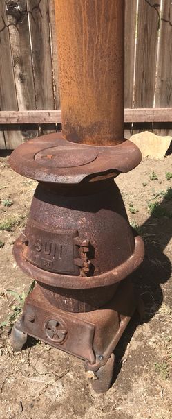 Sun 50 Antique Pot Belly Stove Wood Burning Stove for Sale in Ontario, CA -  OfferUp