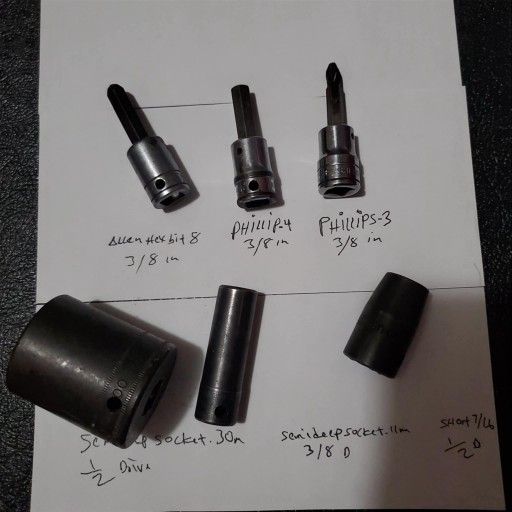 Snap-On usa tools  bundle sockets mix 6piece
