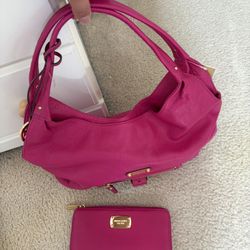 Michael Kors Purse And Wallet (Pink)