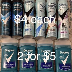 Deodorant ( Secret, Cremo,old Spice, Axe, Degree)