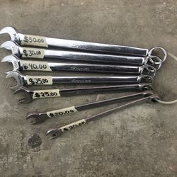 Snap-On 6 Point Sae Wrenches 3/8-3/4