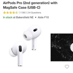 Air Pods Pro 2nd Generation Magsafe New