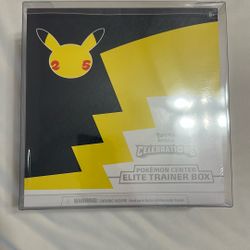 Pokemon Celebrations Pokemon Center Elite Trainer Box. Clean Sealed. No Tears