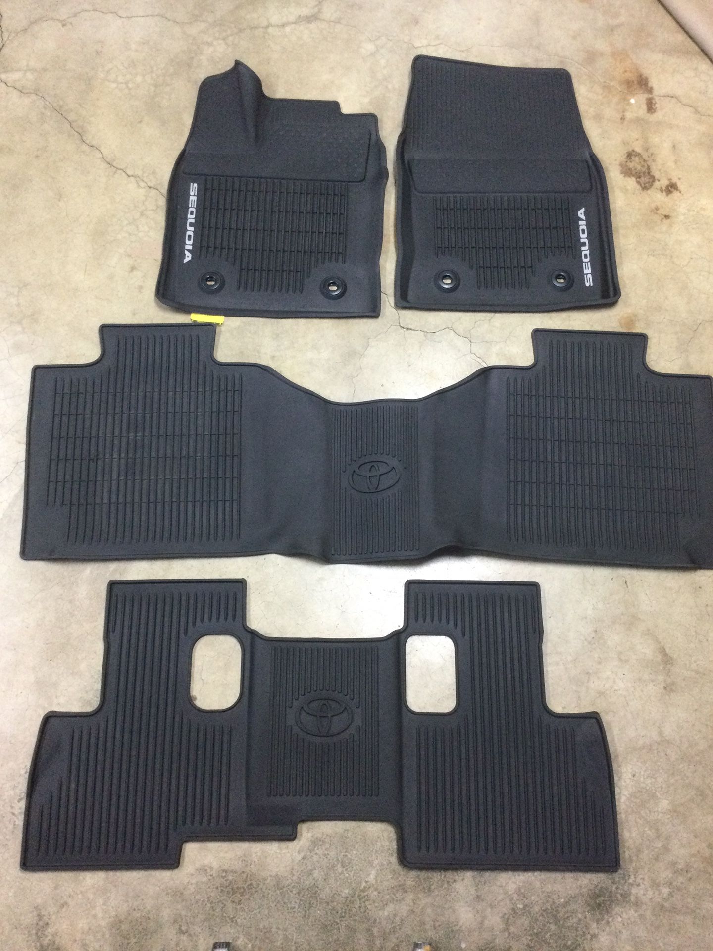 Genuine OEM Toyota Sequoia All Weather Floor Mats