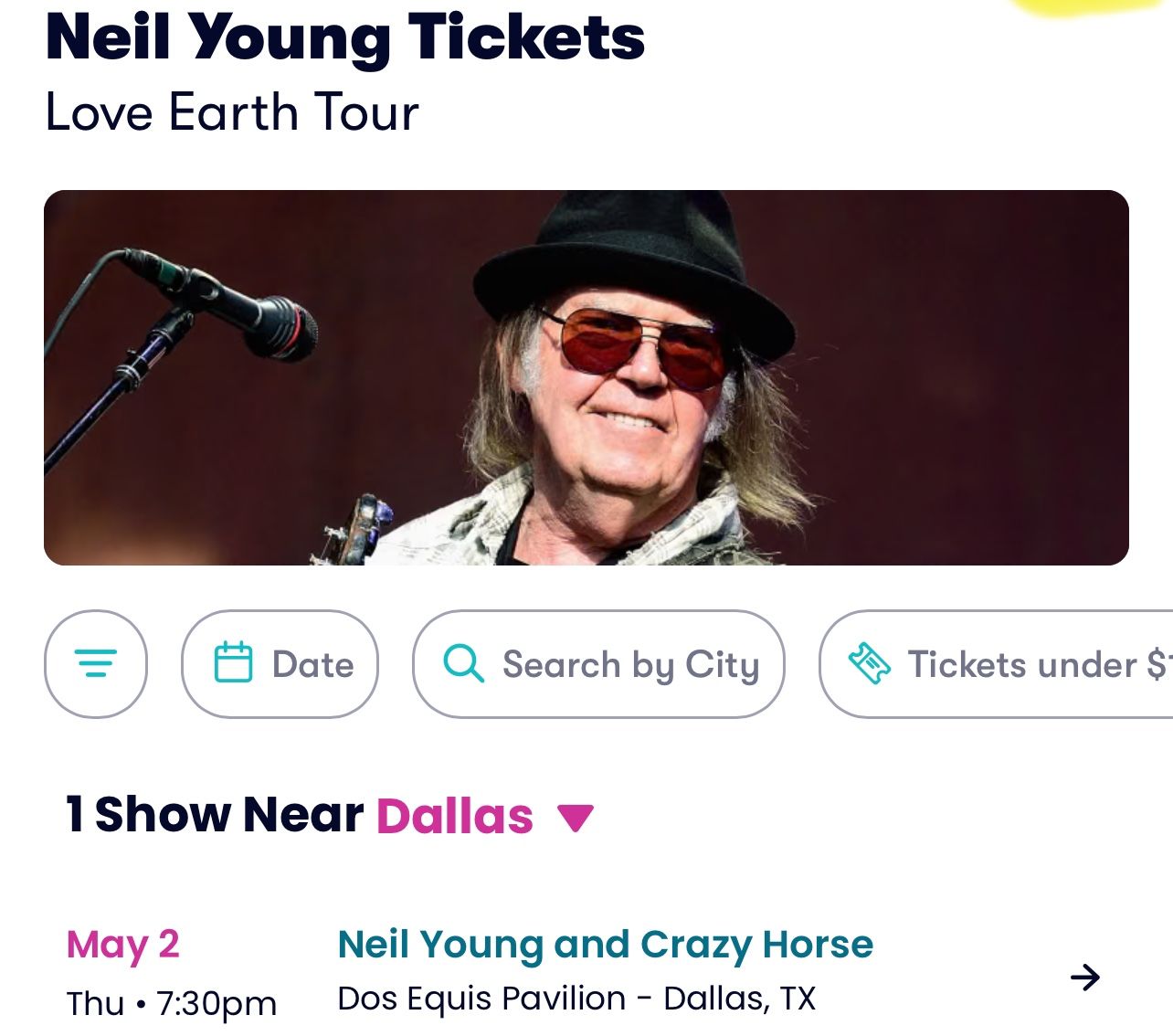 Neil Young Crazy Horse: Love Earth Tour