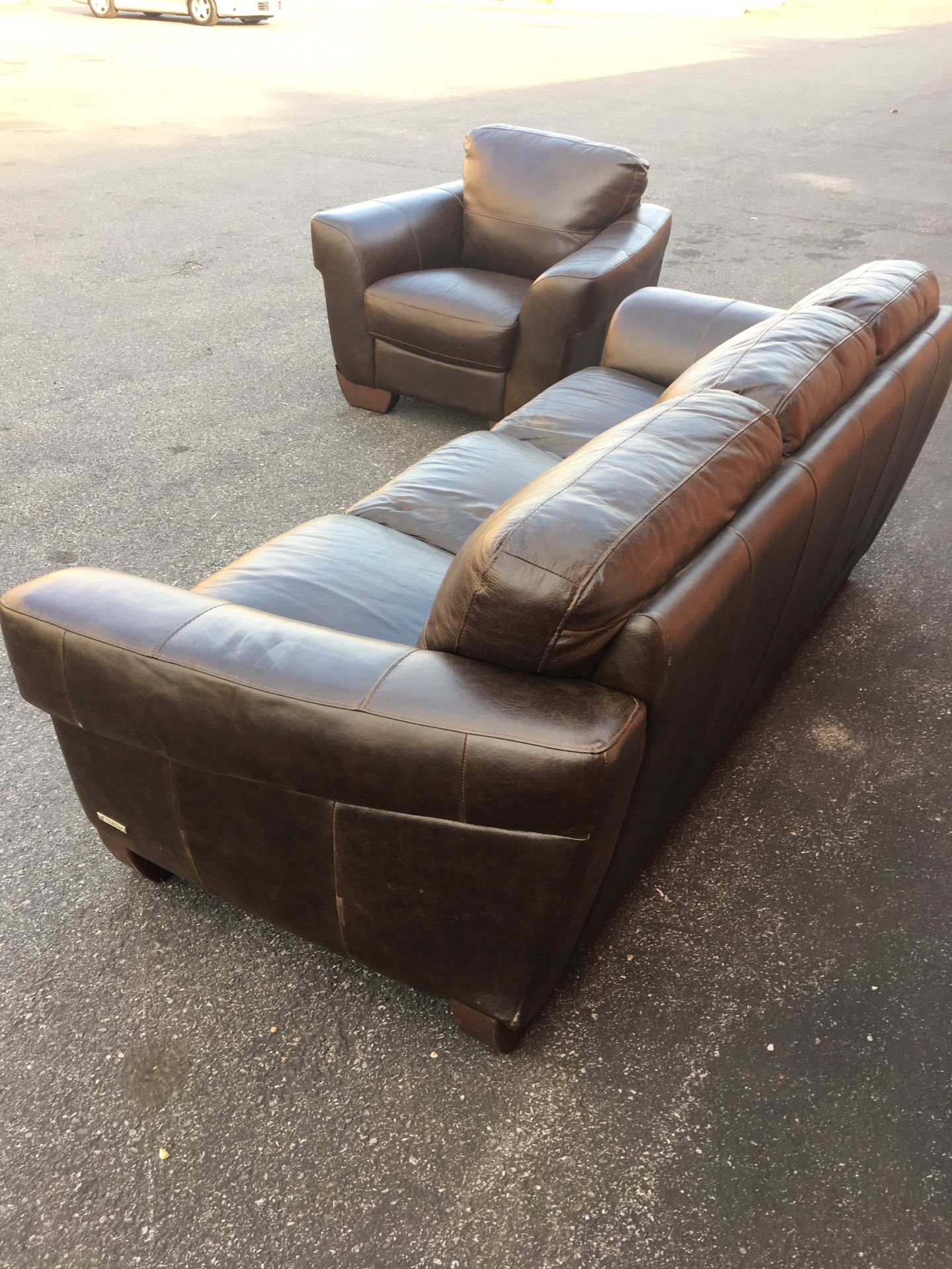 Beautiful Real 2 Piece Leather Set