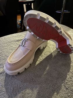 Cristian louboutin red bottom loafers