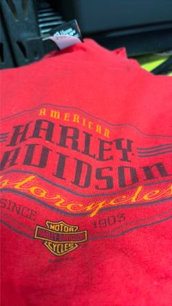 Large Harley shirt red
