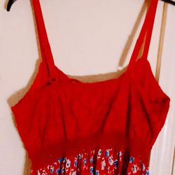 Junior Ladies Large Lacey Cup Bra Tank Blouse 
