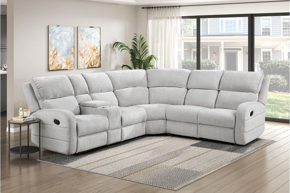 Reclining Sectional With Console On Sale Today