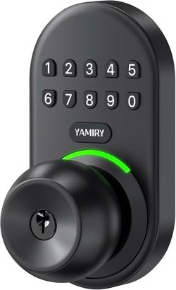 Brand new in box Keypad Smart Door Knob Lock, Yamiry Keyless Entry Digital Lock with Handle Electronic Code Knob for Front Door, Easy Installation, 20