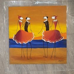 Original Painting Oil on Wood Panel by Ester Myatlov Hand Signed with LoA