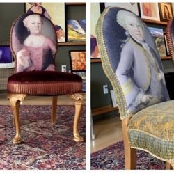 Mozart Chairs VERY UNIQUE FOR CLASSICAL  MUSIC LOVERS-Click On Picture