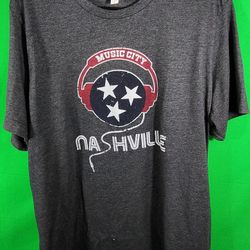 Nashville Tee Shirt Music City Men’s Size 2XL