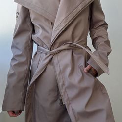 Calvin Klein Women’s Belted TRENCH COAT Zip Front 