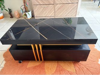 Gorgeous black and gold coffee table