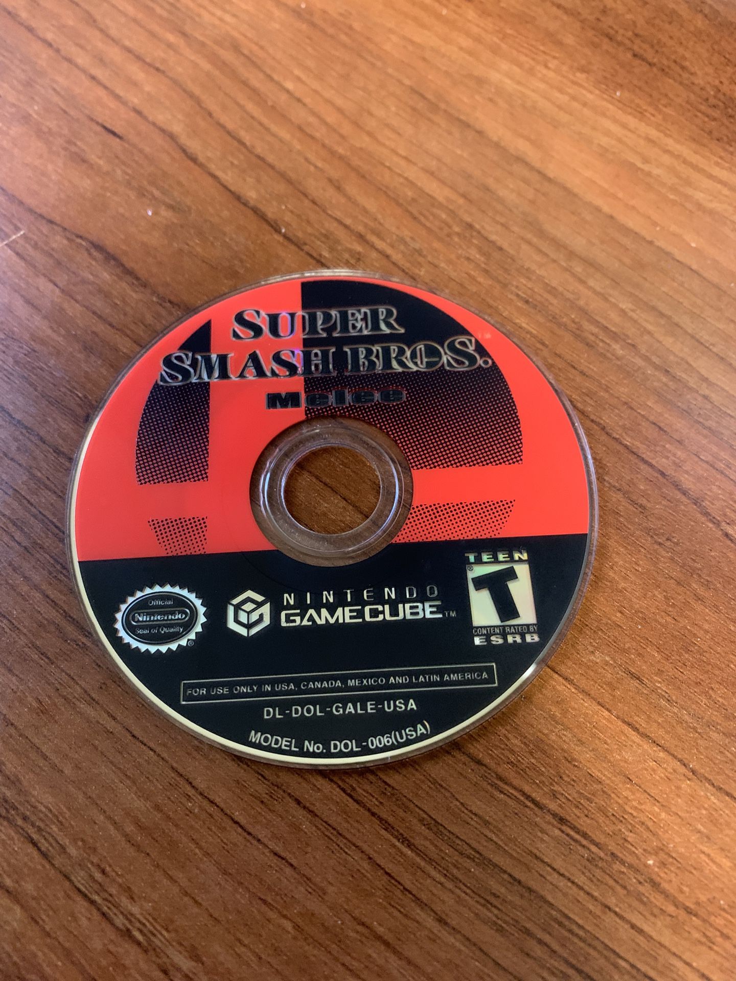 Nintendo GameCube Super Smash Melee Disc Only Tested