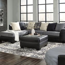 Grey/Black or brown/ mocha Sectional Sofa	