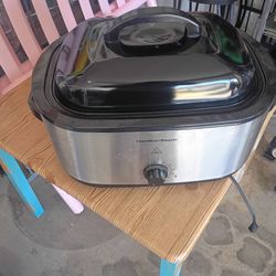 Hamilton Beach 22 Quart Electric Roaster Oven with Removable Pan, Stainless Steel💯👌