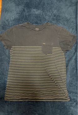 Grey with yellow striped RVCA T-shirt