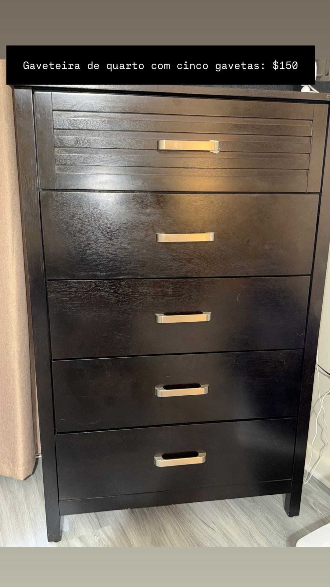Tall 5 Drawers Dresser