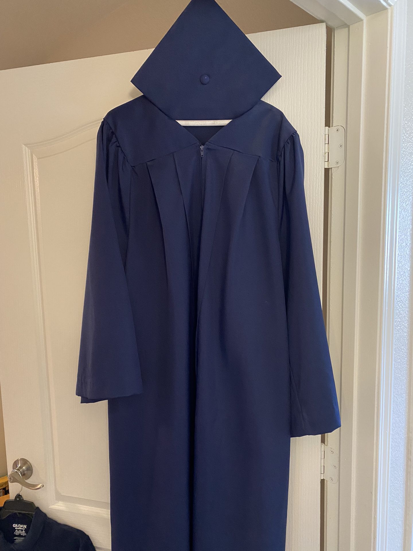 Navy Graduation Cap And Gown 