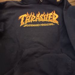 Medium Navy Blue THRASHER hoodie 