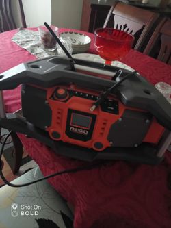 Ridgid radio boombox (no sound)