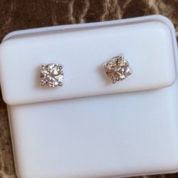 Sterling Silver Moissanite Earrings 