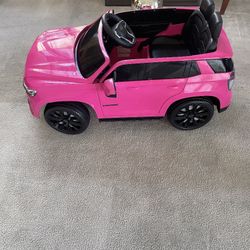 Pink Electric Toy Car Auto 