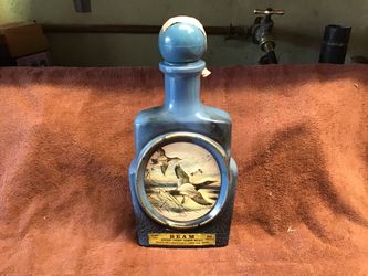Empty whiskey bottle