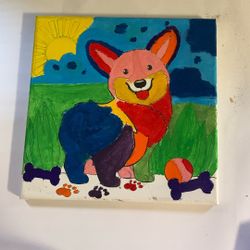 BOXED ART ON CANVAS PAINTING