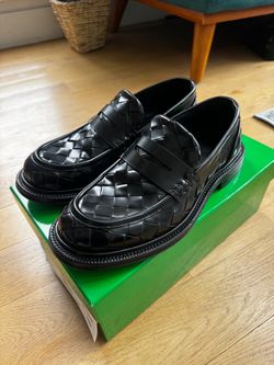 Bottega Veneta Intrecciato Leather Loafers