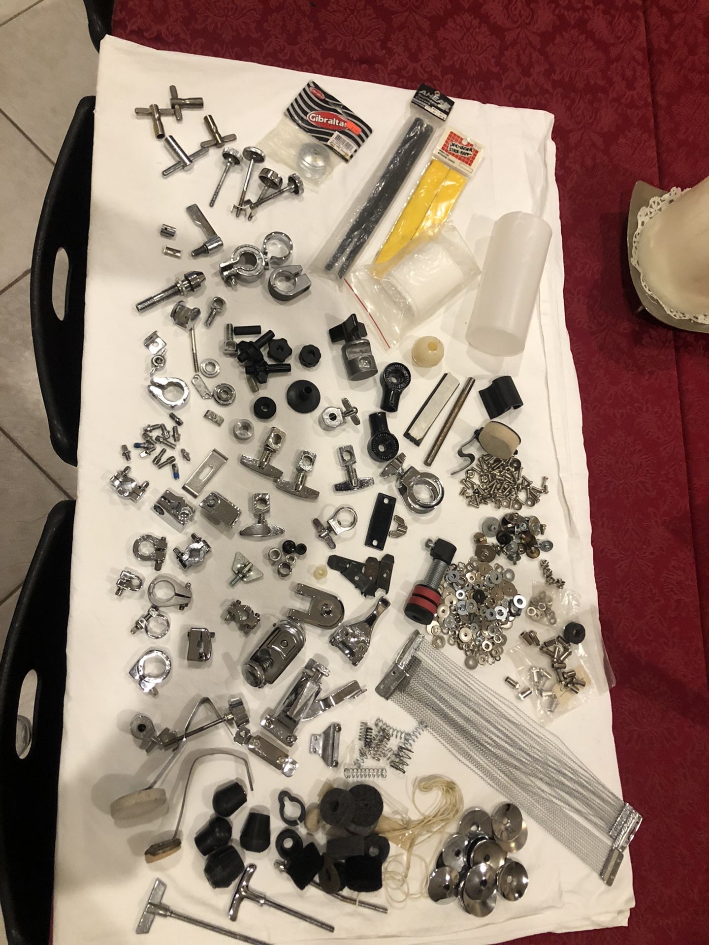 Extra Large Lot Of Drum Parts, For parts or repair