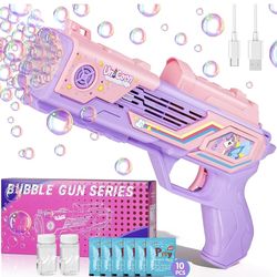 Unicorn Bubble Gun Toy for Kids